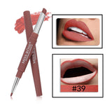 MISS ROSE Most Popular Color Number 01#-06# 2 In 1 Lip Liner Pencil Lipstick Makeup Waterproof Lipliner Pen Makeup Set TSLM2