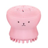 Lovely Cute Animal Small Octopus Shape Silicone Facial Cleaning Brush Deep Pore Cleaning Exfoliator Face Washing Brush Skin Care