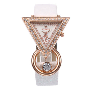 Fashion Casual Bracelet Watch Women High-end Blue Glass Life  Distinguished Quartz Watch Clock Female M