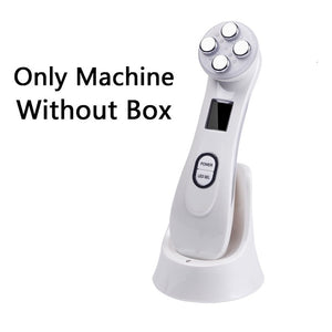 Facial Mesotherapy Electroporation RF Radio Frequency LED Photon Face Lifting Tighten Wrinkle Removal Skin Care Face Massager