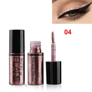 Professional Shiny Eye Liner Pen Cosmetics for Women Silver Rose Gold Color Liquid Glitter Eyeliner Makeup Beauty Tools