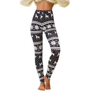 High Waist Christmas Leggings Womens Casual Print Sports Fitness Hips Leggings Home Pants Women Leggings Spodnie Damskie