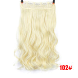 MEIFAN Waist 60cm Long Wavy Curly 5 Clip in Hair Extensions Natural Thick Straight Synthetic Hair Pieces Extention