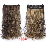 MEIFAN Waist 60cm Long Wavy Curly 5 Clip in Hair Extensions Natural Thick Straight Synthetic Hair Pieces Extention