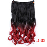 MEIFAN Waist 60cm Long Wavy Curly 5 Clip in Hair Extensions Natural Thick Straight Synthetic Hair Pieces Extention