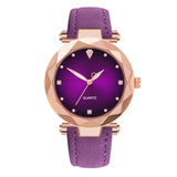 Quartz Wrist Watches Stainless Steel Dial Fashion Women Watches Leather Ladies Bracelet Watch Starry Sky Casual Female Clock
