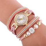 Beautiful fashion bracelet watch ladies watch diamonds English watch circle bracelet watch round watch relogio feminino 50%
