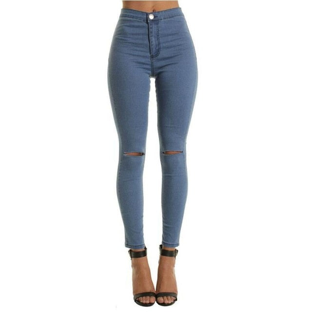 2020 Newest Arrivals Fashion Hot Women Lady Denim Skinny Pants High Waist Stretch Jeans Slim Pencil Jeans Women Casual Jeans