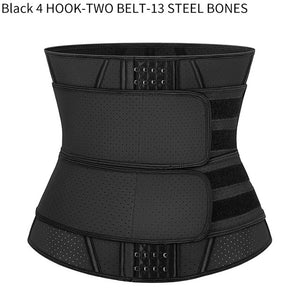 Women Body Shaper Latex Waist Trainer Corset  Zipper Underbust Slim Tummy Waist Cincher Slimming Briefs Shaper Belt Shapewear