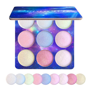 CmaaDu 9 Colors 1Pc Facial Makeup Natural Glitter Eyeshadow Palette Shimmer Highlighter Face contour Repair Cosmetic TSLM2