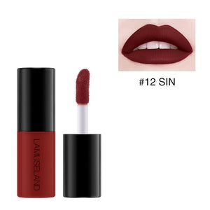 1PC Waterproof Long-Lasting Matte Liquid Lipstick Easy To Carry 12 Colors Nude Lip Gloss 3.5g Velvet Red Lip Tint Makeup