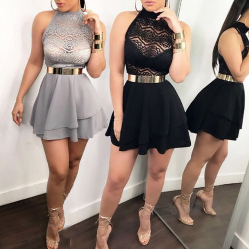 2019 Women's Bandage Bodycon Sleeveless Evening Party Club Wear Short Mini Dress